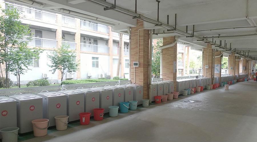 好評度高！江門一中學(xué)校又雙叒續(xù)單金環(huán)電器共享洗衣機