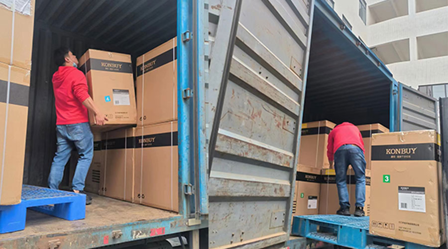 整裝待發(fā)！客戶50臺衣物烘干機裝柜完畢