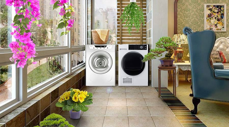 家居陽臺晾曬衣物不干怎么辦，衣物烘干機來解決！