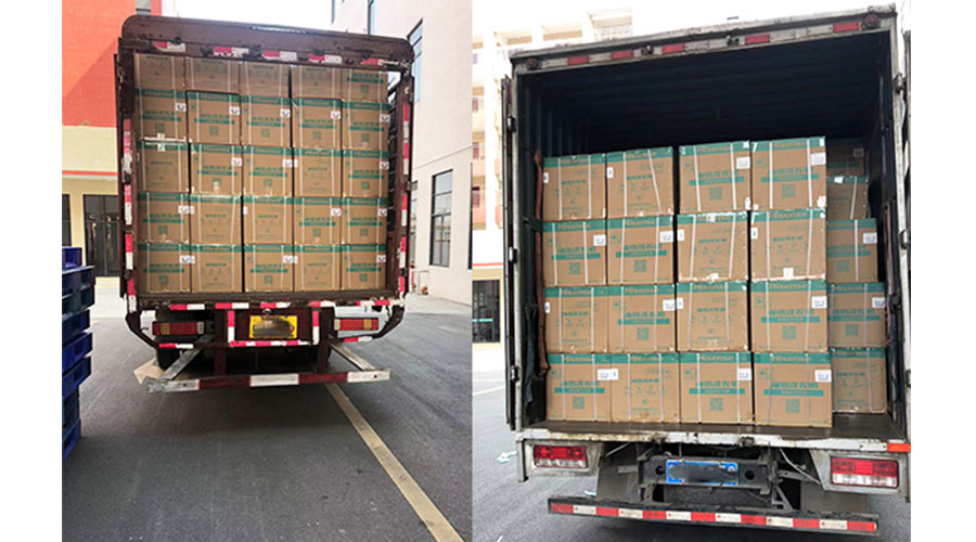 實況圖！金環(huán)電器完成國內某知名品牌迷你洗衣機裝柜發(fā)貨